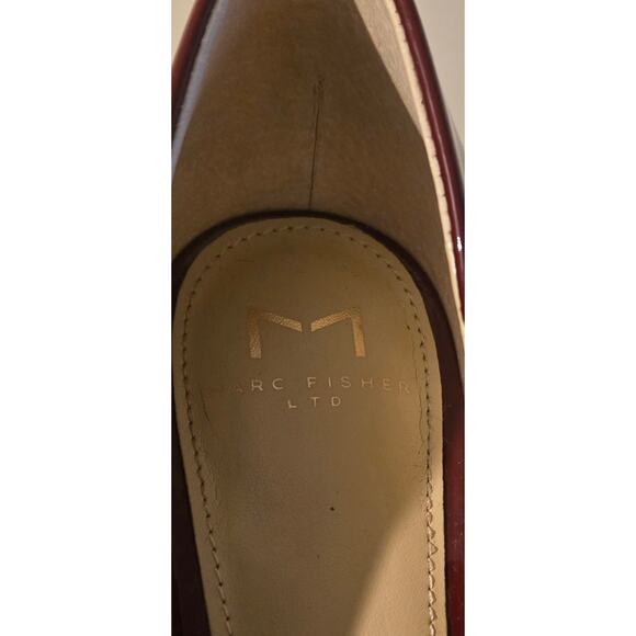 Marc Fisher Sassie Pointed Dark Red Toe Ladies Pumps US Size 8 - Picture 4 of 8
